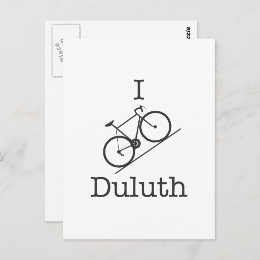 I Bike Duluth Postkarte (Vorne/Hinten)