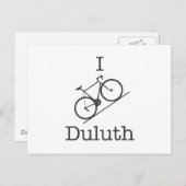 I Bike Duluth Postkarte (Vorne/Hinten)