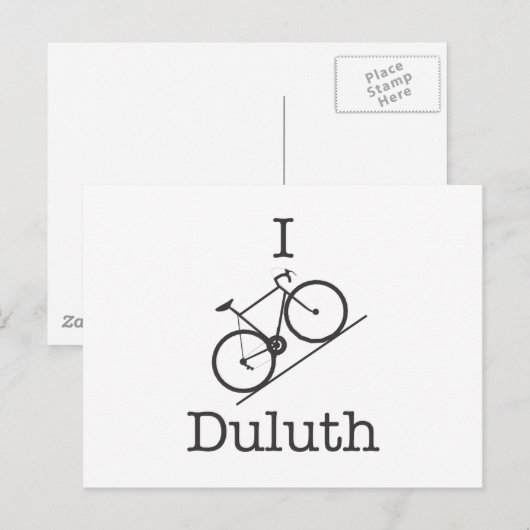 I Bike Duluth Postkarte (Vorne/Hinten)