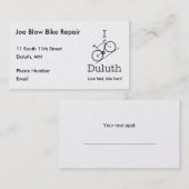 I Bike Duluth Terminkarte (Vorne/Hinten)