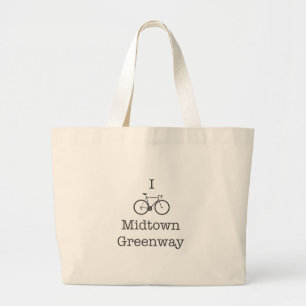 I Bike Midtown Greenway Jumbo Stoffbeutel