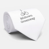 I Bike Midtown Greenway Krawatte (Gerollt)