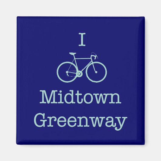I Bike Midtown Greenway Magnet (Vorne)