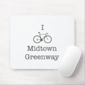 I Bike Midtown Greenway Mousepad (Mit Mouse)