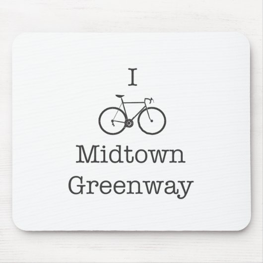 I Bike Midtown Greenway Mousepad (Vorne)