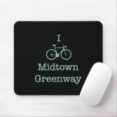 I Bike Midtown Greenway Mousepad (Mit Mouse)