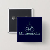 I Bike Minneapolis Button (Vorne & Hinten)