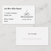 I Bike Minneapolis Terminkarte (Vorne/Hinten)