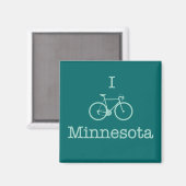 I Bike Minnesota Magnet (Vorderseite/Rückseite)