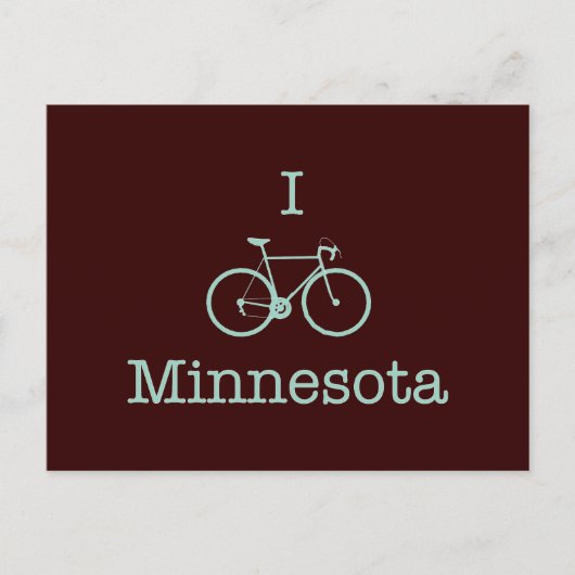 I Bike Minnesota Postkarte (Vorderseite)