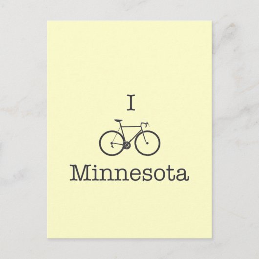 I Bike Minnesota Postkarte (Vorderseite)