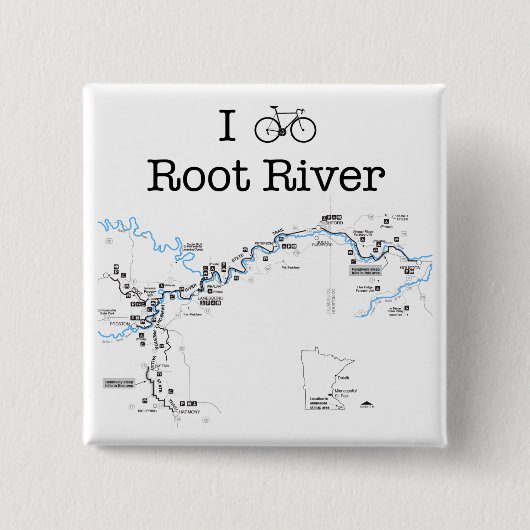 I Bike Root River Button (Vorderseite)