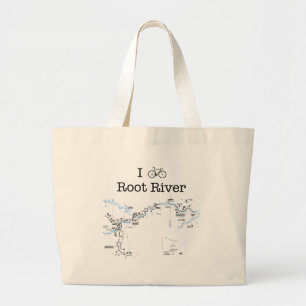 I Bike Root River Jumbo Stoffbeutel