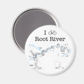 I Bike Root River Magnet (Vorderseite/Rückseite)