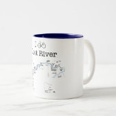 I Bike Root River Zweifarbige Tasse (VorderseiteRechts)
