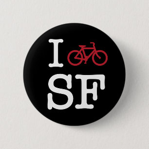 I bike SF (custom SF biking) Button