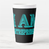 "I BIN ENTREPRENEUR" Expression Design. Jetzt kauf Milchtasse (Vorderseite)