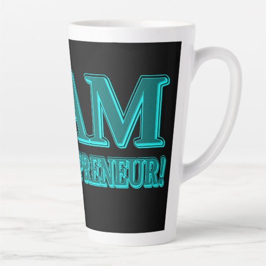 "I BIN ENTREPRENEUR" Expression Design. Jetzt kauf Milchtasse (Rechts)