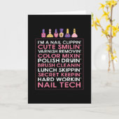 I Bin Nail Nail Clippin Fingernail Manicure Karte (Gelbe Blume)