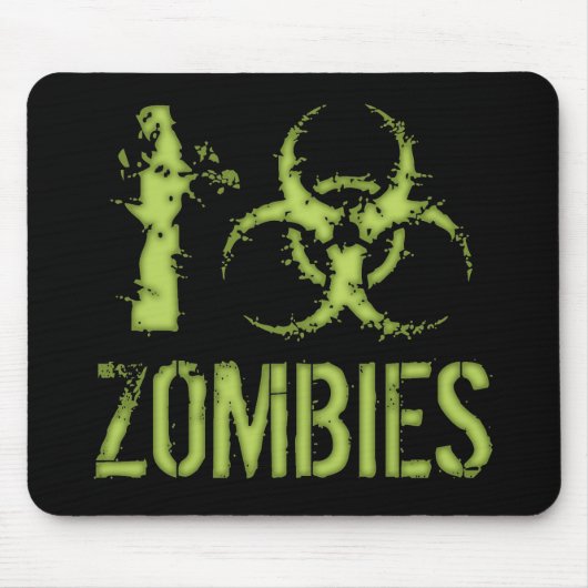 I Biogefährdung-Zombies Mousepad (Vorne)