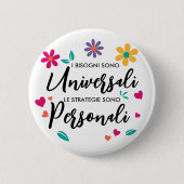"I bisogni sono universali" Button (Vorderseite)