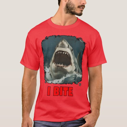 I BITE lustig T-Shirt (Vorderseite)