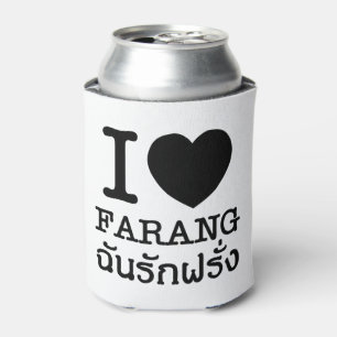 I Black Heart (Liebe) Farang Dosenkühler