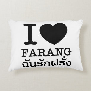 I Black Heart (Liebe) Farang Zierkissen