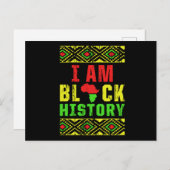 I Black History African American Human Rights G Postkarte (Vorne/Hinten)
