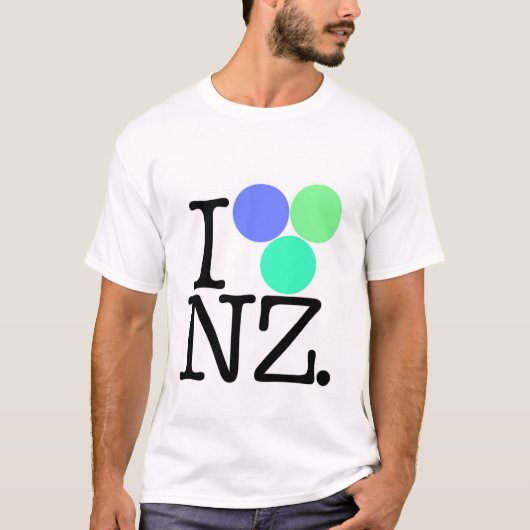 I Blau der Liebe NZ T-Shirt (Vorderseite)