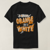I Bleed Orange and White Tennessee   T-Shirt (Design vorne)