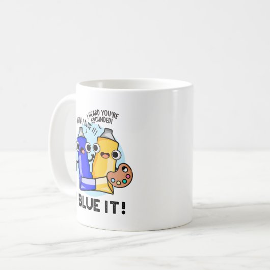 I Blue It Funny Artist Paint Pub Kaffeetasse (Vorderseite Links)