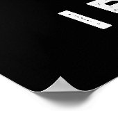 I Blue It Funny Artist Paint Pun Dark BG Poster (Ecke)