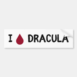 I [Blut-Tropfen] Dracula Autoaufkleber