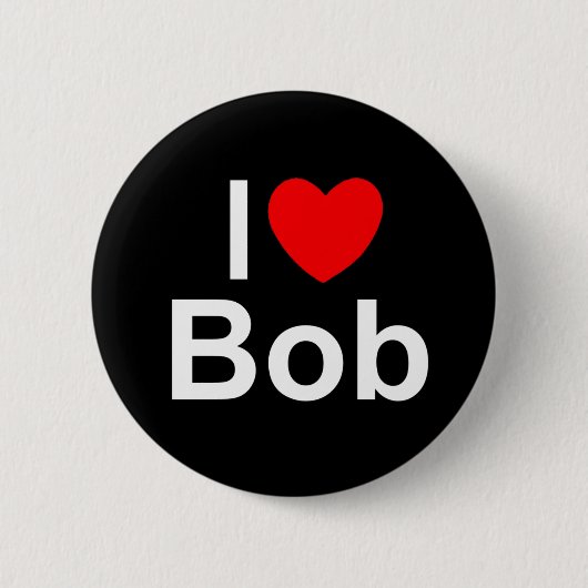 I Bob der Liebe-(Herz) Button (Vorderseite)