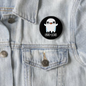 I Boo-lieve Funny Positive Ghost Pun Dark BG Button (Beispiel)