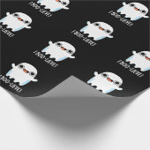 I Boo-lieve Funny Positive Ghost Pun Dark BG Geschenkpapier (Ecke)