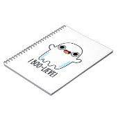 I Boo-lieve Funny Positive Ghost Pun Notizblock (Linke Seite)