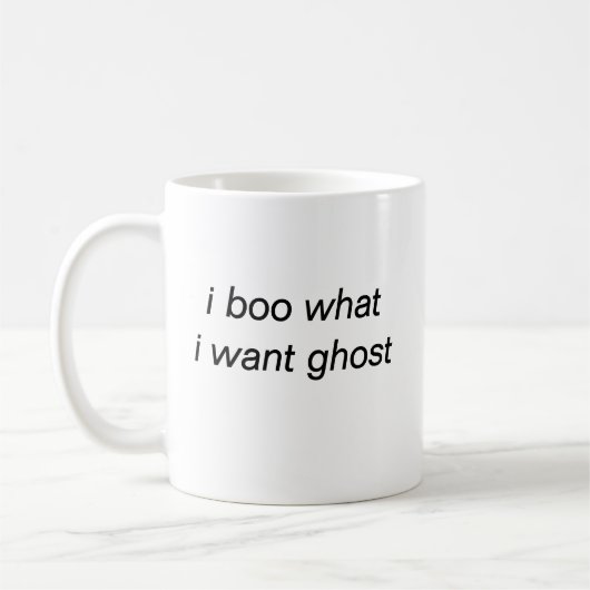 i boo, was ich Ghost-Tasse gewollt Kaffeetasse (Links)