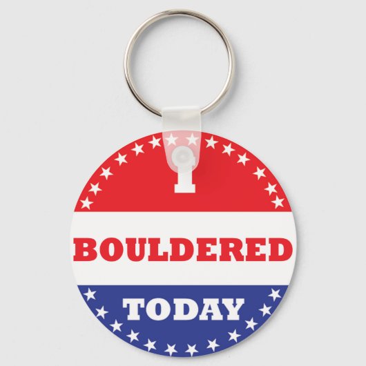 I Bouldered Today Schlüsselanhänger (Vorderseite)