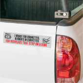 I Brake For Brunettes bumper sticker Autoaufkleber (Auf Lkw)