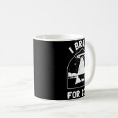 I Brake For Cows Funny Ufo Alien Abduction Consrac Kaffeetasse (VorderseiteRechts)