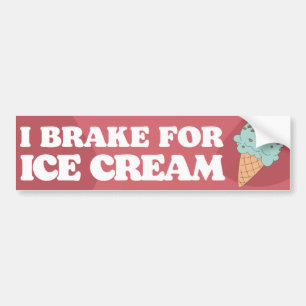 I BRAKE FOR ICE CREAM AUTOAUFKLEBER