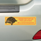 I Brake for Turtles Autoaufkleber (Auf Auto)