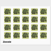 I Brake for Turtles  Quadratischer Aufkleber (Blatt)