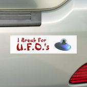 I Break for UFOs (Niedliche) Autoaufkleber (Auf Auto)