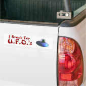 I Break for UFOs (Niedliche) Autoaufkleber (Auf Lkw)