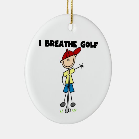 I Breathe Golf Keramikornament (Rechts)