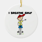 I Breathe Golf Keramikornament (Vorne)