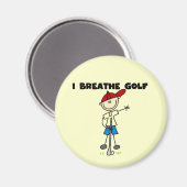 I Breathe Golf Magnet (Vorderseite/Rückseite)